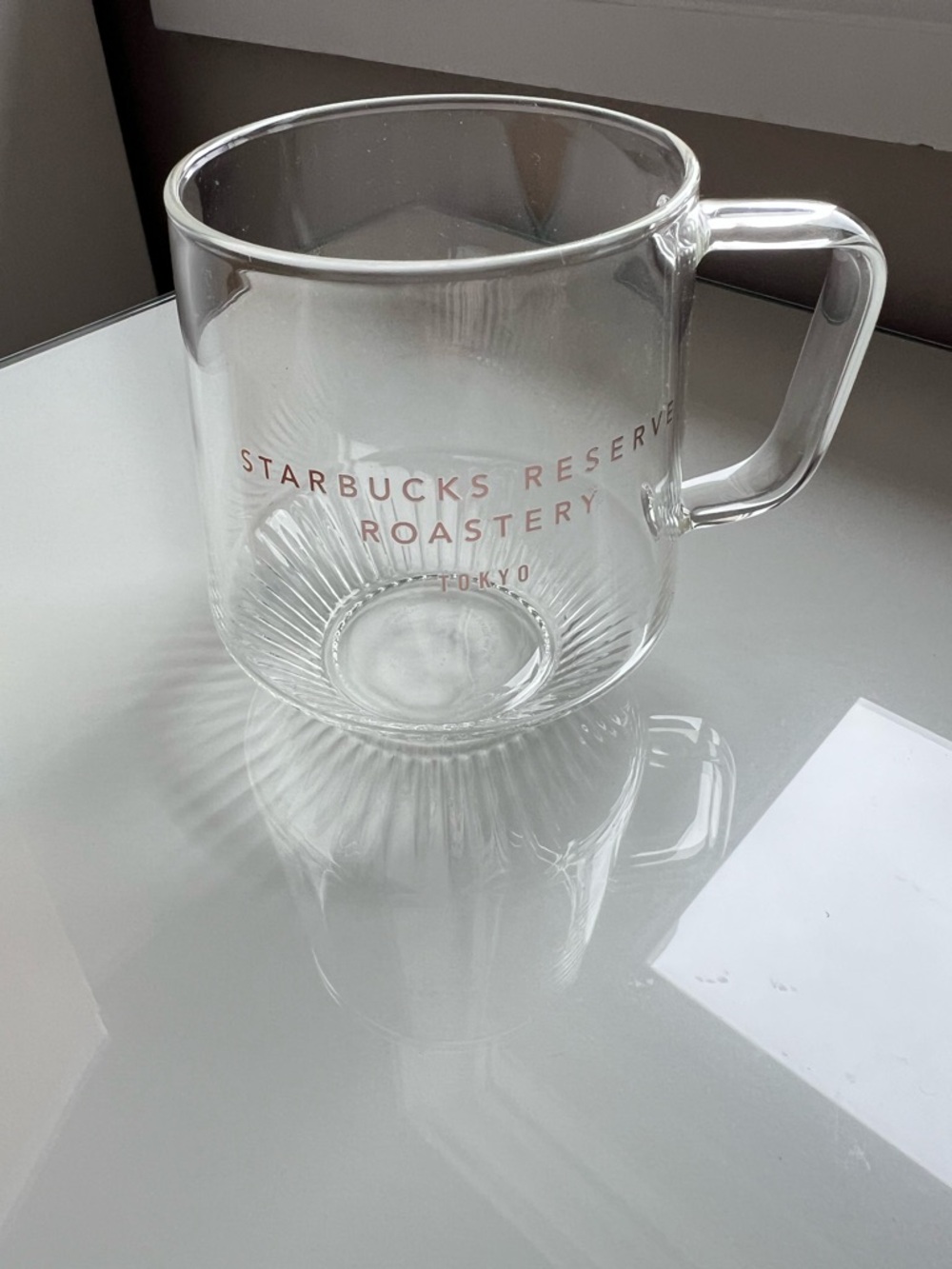 RARE Starbucks Roastery Tokyo Clear Glass Mug - Been There Series